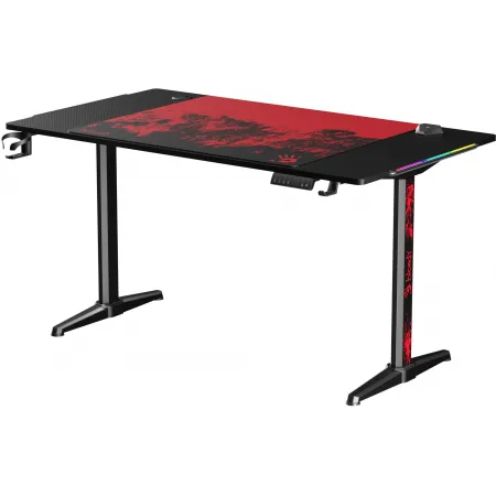 Стол игровой Bloody BD-TB301 электропривод столешница ЛДСП карбон каркас черный 140x80см