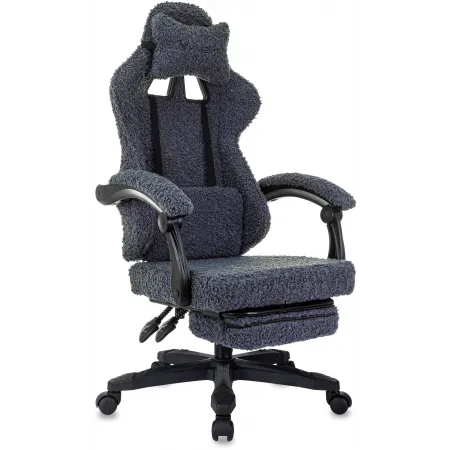 Кресло игровое Knight Lord/F темно-синий экомех крестов. пластик подст.для ног Кресло игровое Knight Lord/F темно-синий экомех крестов. пластик подст.для ног