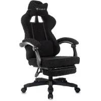 Кресло игровое Knight Lord/F черный экомех крестов. пластик подст.для ног Кресло игровое Knight Lord/F черный экомех крестов. пластик подст.для ног