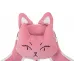 Кресло игровое Knight Kitty W Fabric розовый/молочный с подголов. крестов. пластик пластик белый
