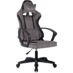 Кресло игровое Knight Optimum серый/черный крестов. пластик