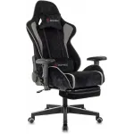 Кресло игровое Zombie Drift/F черный/серый крестов. пластик подст.для ног Кресло игровое Zombie Drift/F черный/серый крестов. пластик подст.для ног