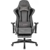 Кресло игровое Zombie Drift/F серый/черный крестов. пластик подст.для ног