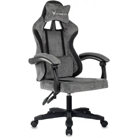 Кресло игровое Knight Wolf серый/черный крестов. пластик Кресло игровое Knight Wolf серый/черный крестов. пластик