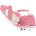 Кресло игровое Knight Kitty/F W Fabric розовый/молочный крестов. пластик подст.для ног пластик белый