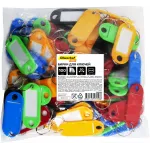 Бирка для ключей Silwerhof Daily инфо-окно ассорти (упак.:100шт) пластиковый пакет Бирка для ключей Silwerhof Daily инфо-окно ассорти (упак.:100шт) пластиковый пакет