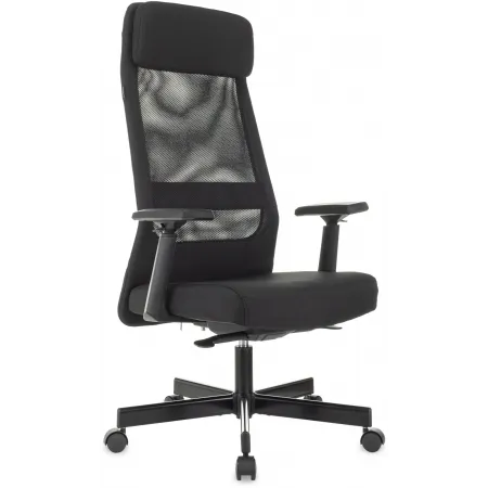 Кресло эргономичное Бюрократ T-995 черный TW-01 сетка/ткань крестов. металл черный Кресло эргономичное Бюрократ T-995 черный TW-01 сетка/ткань крестов. металл черный