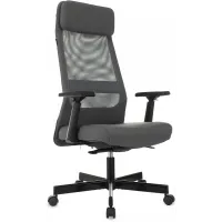 Кресло руководителя Бюрократ T-995 серый TW-04 Neo Grey сетка/ткань с подголов. крестов. металл черный Кресло руководителя Бюрократ T-995 серый TW-04 Neo Grey сетка/ткань с подголов. крестов. металл черный