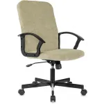 Кресло Бюрократ Triest Fabric песочный Light-21 крестов. металл черный