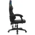 Кресло игровое Knight Wolf RGB черный с подголов. крестов. пластик пластик черный
