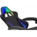 Кресло игровое Knight Wolf RGB черный с подголов. крестов. пластик пластик черный