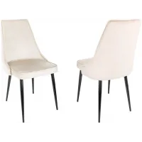 Стул для дома Бюрократ CH-K4_2 комплект 2шт бежевый Holland 06 металл черный на ножках (CH-K4_1/HL07_2)