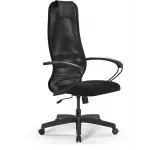 Кресло Метта SU-B-8 черный сиденье черный сетка с подголов. крестов. металл хром