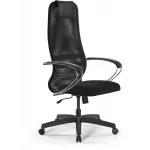 Кресло Метта SU-B-8 черный сиденье черный сетка с подголов. крестов. металл хром