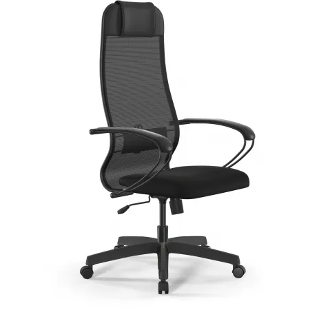 Кресло Метта ErgoLife Set 11 черный сиденье черный сетка с подголов. крестов. металл хром