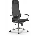 Кресло Метта ErgoLife Set 12 черный сиденье черный сетка с подголов. крестов. сталь хром