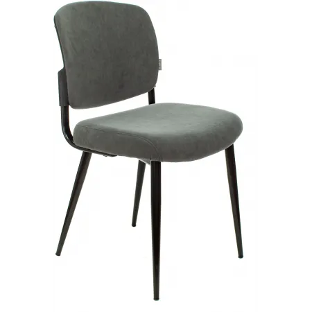 Стул для дома Бюрократ CH-K8 серый Alfa 44 металл черный на ножках (CH-K8_1/GREY)