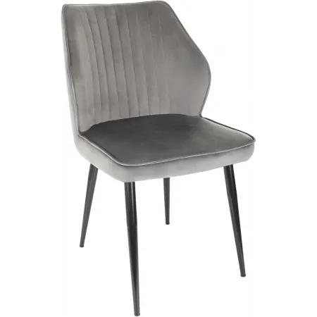 Стул для дома Бюрократ CH-K5_2 комплект 2шт т.серый Holland 18 металл черный на ножках (CH-K5_1/HL18_2)