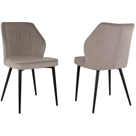 Стул для дома Бюрократ CH-K5_2 комплект 2шт т.бежевый Holland 61 металл черный на ножках (CH-K5_1/HL61_2) Стул для дома Бюрократ CH-K5_2 комплект 2шт т.бежевый Holland 61 металл черный на ножках (CH-K5_1/HL61_2)