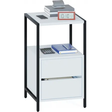 Тумба Сокол КТ-400 приставная 437x449x755мм белый (00-00016106)