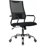 Кресло руководителя Бюрократ CH Balance SL черный Elastic-102 сетка/ткань крестов. металл хром