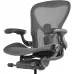 Кресло эргономичное Herman Miller Aeron C Large черный сетка с подголов. крестов. пластик