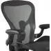 Кресло эргономичное Herman Miller Aeron C Large черный сетка с подголов. крестов. пластик