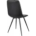 Стул для дома Бюрократ CH-K1_4 комплект 4шт экокожа черный металл черный на ножках (CH-K1_1/BLACK-PU_4)