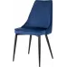 Стул для дома Domfy ДК Дуглас_2 комплект 2шт синий Italia 17 металл черный на ножках (ДК-ДУГЛАС_1/ИТ-17_2)