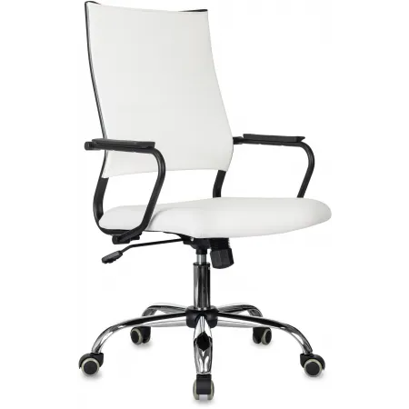 Кресло руководителя Бюрократ CH BALANCE SL Line белый экокожа крестов. металл хром Кресло руководителя Бюрократ CH BALANCE SL Line белый экокожа крестов. металл хром