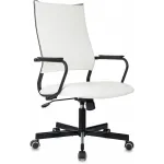 Кресло руководителя Бюрократ CH BALANCE белый экокожа крестов. металл черный Кресло руководителя Бюрократ CH BALANCE белый экокожа крестов. металл черный