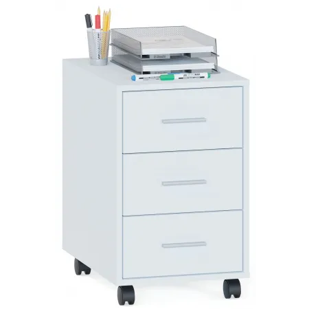 Тумба Сокол КТ-350 подкатная под оргтехнику 387x560x634мм белый (00-00016336)