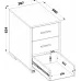 Тумба Сокол КТ-350 подкатная под оргтехнику 387x560x634мм белый (00-00016336)