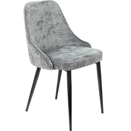 Стул для дома Бюрократ CH-K3 серый Light 19 металл черный на ножках (CH-K3_1/LT19)