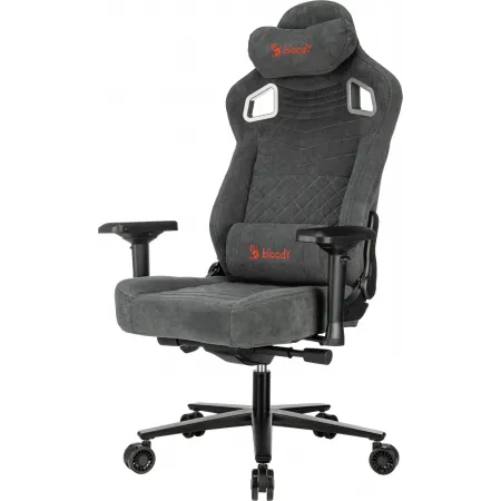 Кресло игровое эргономичное A4Tech Bloody GC-660 серый искусственная замша с подголов. крестов.