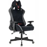 Кресло игровое эргономичное A4Tech Bloody GC-580 черный/серый искусственная замша с подголов. крестов.