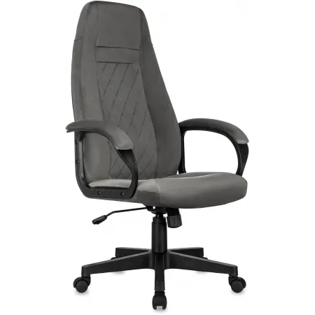 Кресло руководителя Бюрократ CH-730 Fabric темно-серый Holland 18 крестов. пластик