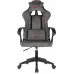 Кресло игровое Zombie Instinct серый Light-19 с подголов. крестов. пластик