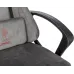 Кресло игровое Zombie Instinct серый Light-19 с подголов. крестов. пластик