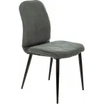 Стул для дома Бюрократ CH-K13 серый Alfa 44 металл черный на ножках (CH-K13_1/GREY)