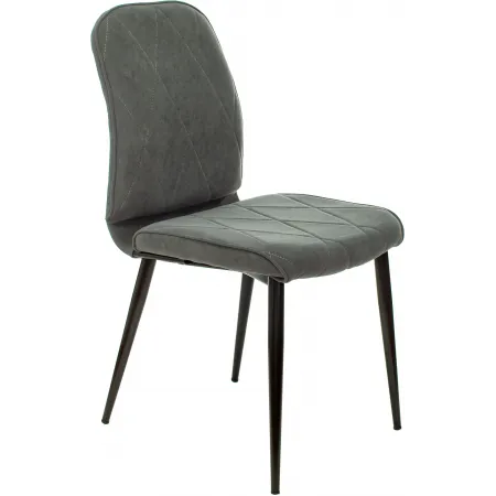 Стул для дома Бюрократ CH-K13 серый Alfa 44 металл черный на ножках (CH-K13_1/GREY)