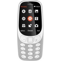 Мобильный телефон Nokia 3310 dual sim 2017 серый моноблок 2Sim 2.4" 240x320 2Mpix GSM900/1800 MP3 FM microSD max32Gb