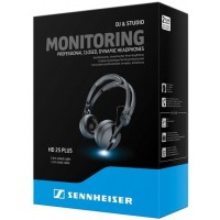 Наушники накладные Sennheiser HD 25 PLUS 1.5м черный проводные оголовье (506908)