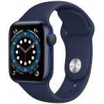 Смарт-часы Apple Watch Series 6 40мм OLED корп.синий рем.темный ультрамарин разм.брасл.:130-200мм (MG143RU/A)