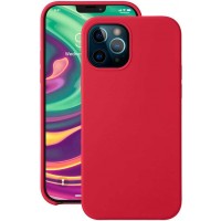 Чехол (клип-кейс) Deppa для Apple iPhone 12/12 Pro Liquid Silicone красный (87780)