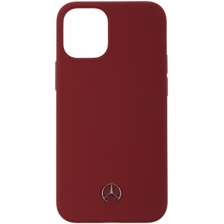 Чехол (клип-кейс) для Apple iPhone 12 mini Mercedes liquid silicone бордовый (MEHCP12SSILRE)