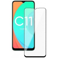 Защитное стекло для экрана Deppa черный для Realme C11 1шт. (62687)