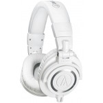 Наушники мониторные Audio-Technica ATH-M50X 1.2м белый проводные оголовье (15117335)
