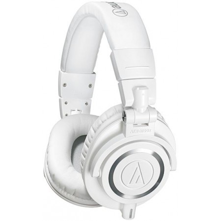 Наушники мониторные Audio-Technica ATH-M50X 1.2м белый проводные оголовье (15117335)