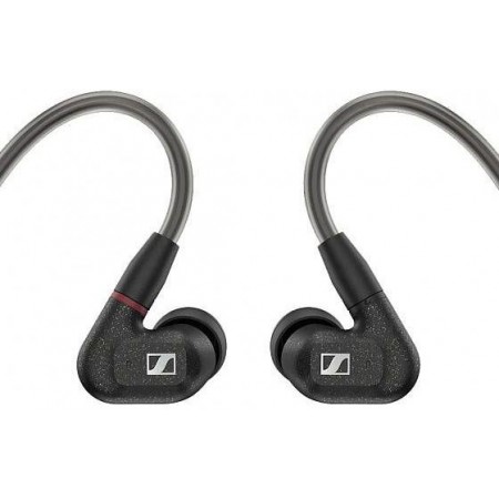 Наушники вкладыши Sennheiser IE 300 1.25м черный проводные крепление за ухом (509104)